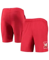 Men's Under Armour Red Maryland Terrapins Mesh Raid Performance Shorts