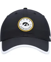 Men's '47 Brand Black Iowa Hawkeyes Microburst Clean Up Adjustable Hat