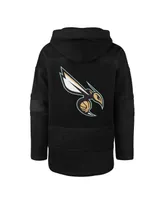 Men's '47 Brand Black Charlotte Hornets 2022/23 Pregame Mvp Lacer Pullover Hoodie - City Edition