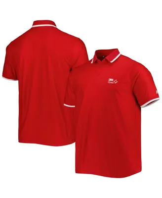 Men's Under Armour Red 3M Open Playoff 2.0 Pique Performance Polo Shirt