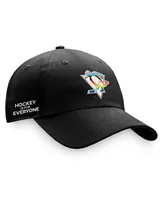 Men's Fanatics Black Pittsburgh Penguins Team Logo Pride Adjustable Hat