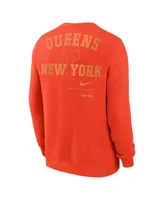 Men's Nike Orange New York Mets Statement Ball Game Fleece Pullover Sweatshirt