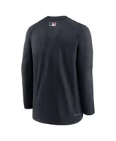 Men's Nike Minnesota Twins Navy Authentic Collection Logo Performance Long Sleeve T-shirt