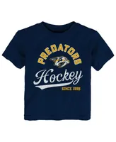 Toddler Boys and Girls Navy Nashville Predators Take the Lead T-shirt