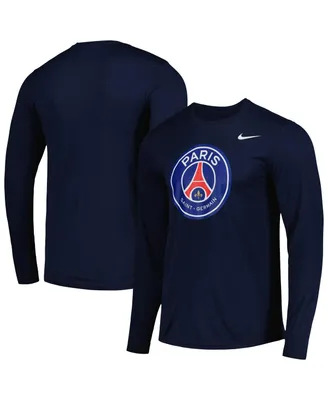 Men's Nike Navy Paris Saint-Germain Lockup Legend Performance Long Sleeve T-shirt