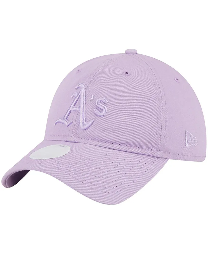 Women's New Era Lavender Oakland Athletics Tropic Core Classic 9TWENTY Adjustable Hat