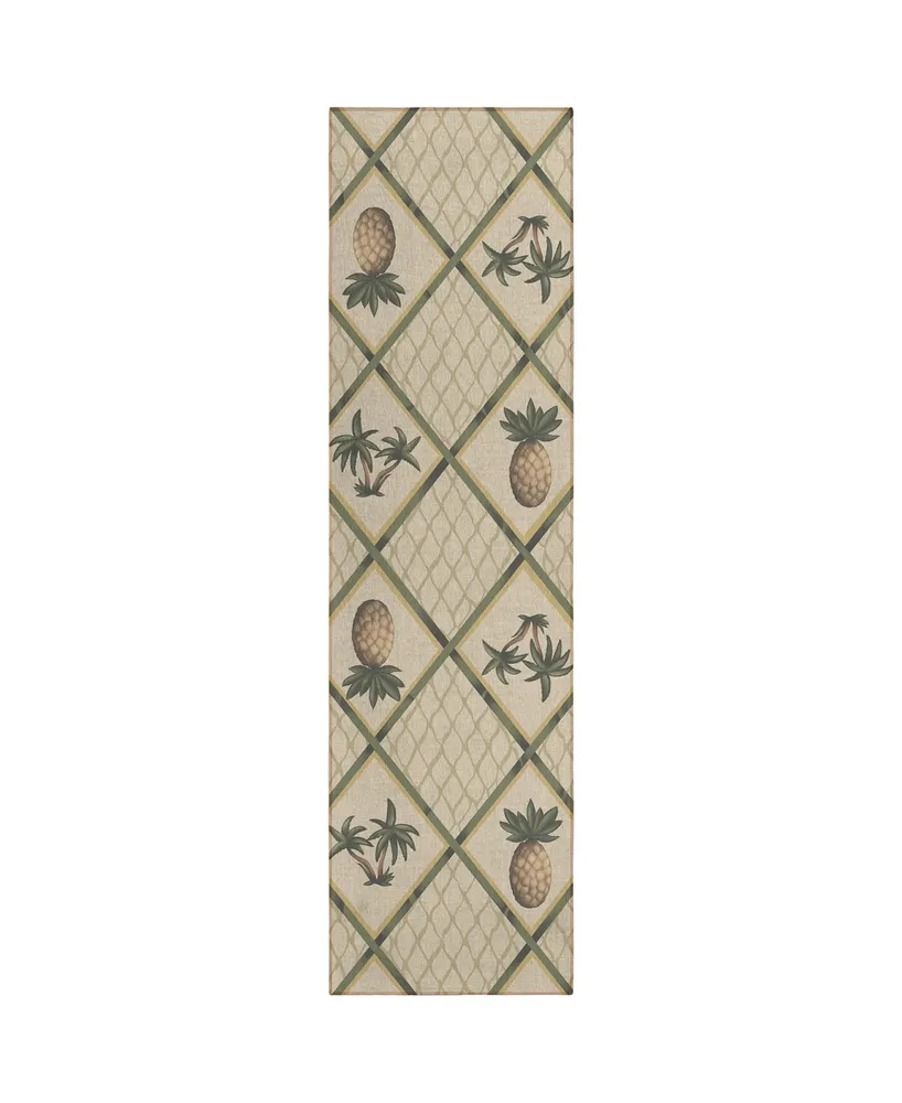 D Style Vertes Kitchen VRT7 2'3" x 7'6" Runner Area Rug