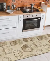 Dalyn Kendall Kitchen KE18 2'3" x 7'6" Runner Area Rug