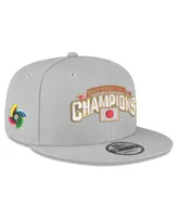 Men's New Era Gray Japan Baseball 2023 World Baseball Classic Champions 9FIFTY Snapback Adjustable Hat