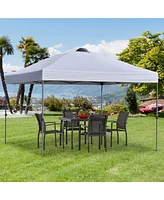 Outsunny 9.7' x 9.7' Pop Up Canopy Tent, Gazebo w/ Carry Bag