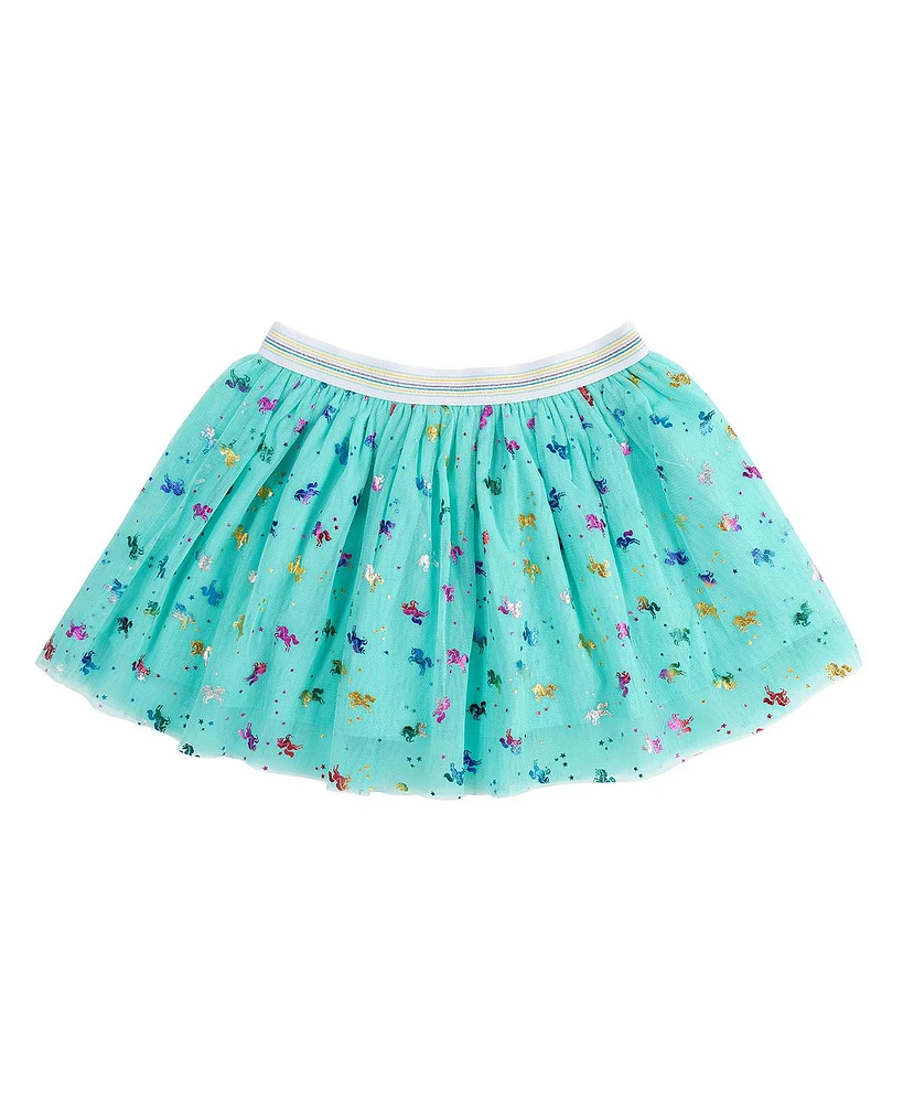 Little and Big Girls Unicorn Rainbow Tutu Skirt