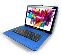 Linsay New 10.1" Tablet Octa Core 128GB Premium Business Bundle with Deluxe Keyboard Case, Briefcase and Pen Stylus Newest Android 14