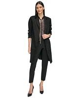 Tommy Hilfiger Women's Fuaux-Suede Long-Sleeve Topper Jacket