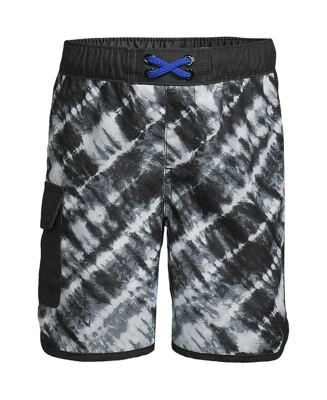 Lands' End Big Boys Husky Printed Swim Trunks