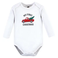 Hudson Baby Unisex Cotton Long-Sleeve Bodysuits