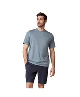 Free Country Men's Tech Jacquard Short Sleeve Crew Neck T-Shirt