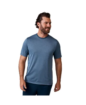 Free Country Men's Tech Jacquard Short Sleeve Crew Neck T-Shirt