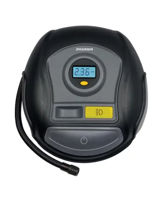 Sylvania Plus Portable Tire Inflator - Led Digital Display Gauge - Led Work Light