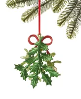 Holiday Lane Christmas Cheer Glittered Foliage Ornament, Exclusively at Macy's