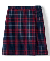 Lands' End Big Girls School Uniform Plaid A-line Skirt Below the Knee