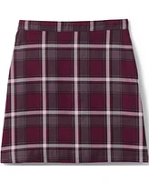 Lands' End Big Girls School Uniform Plaid A-line Skirt Below the Knee