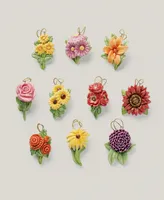 Lenox Fall Flowers 10-Piece Ornament Set