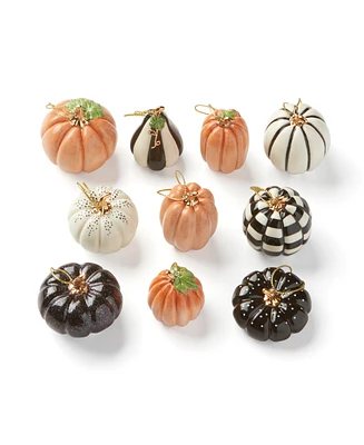 Lenox Mini Pumpkin 10-Piece Ornament Set