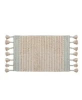 Lucky Brand Overtufted Cotton Fringe Bath Rug