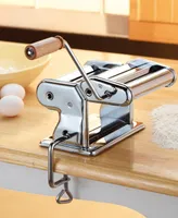 Fante's Pasta Machine, Chromed Steel with Wood Handle, The Italian Market Original since 1906