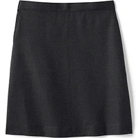 Lands' End Big Girls School Uniform Solid A-line Skirt Below the Knee