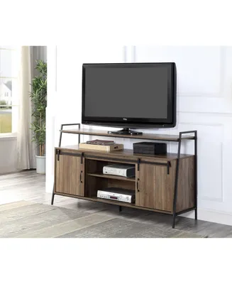 Simplie Fun Rashawn Tv Stand, Rustic Oak