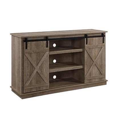 Simplie Fun Bellona Tv Stand, Oak Finish