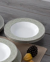 Noritake Infinity Green Platinum Piece Set, Service for 4