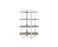 Simplie Fun Libby Bookshelf In Chrome