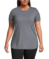 Lands' End Plus Moisture Wicking Upf Sun T-Shirt