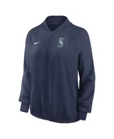 Women's Nike Navy Seattle Mariners Authentic Collection Team Raglan Performance Full-Zip Jacket