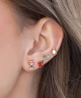Girls Crew Crystal Multi-Color Disney Princess Snow White Stud Earring Set