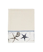 Avanti Antigua Starfish & Seashells Cotton Hand Towel, 16" x 30"