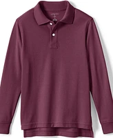 Lands' End Boys Long Sleeve Mesh Polo Shirt