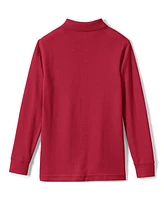 Lands' End Big Boys Husky Long Sleeve Mesh Polo Shirt