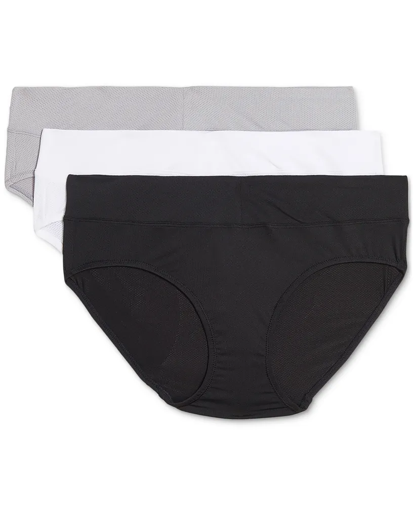 Warner's Women's 3-Pk. No Pinching Problems Mesh Microfiber Hipster  Underwear RU4963WP