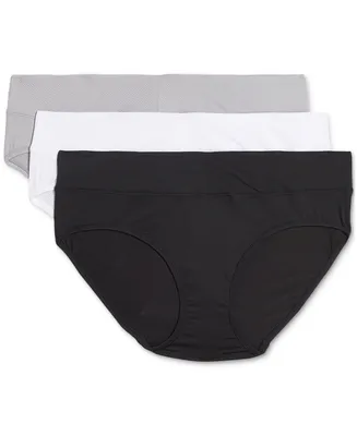 Warner's Women's 3-Pk. No Pinching No Problems Mesh Microfiber Hipster Underwear RU4963WP