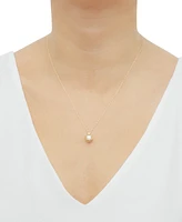 Cultured Freshwater Pearl (6mm) 18" Pendant Necklace in 14k Gold