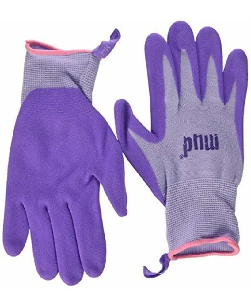 Protective Industrial Products Mud Simply Mud Women's Nylon Garden Gloves, Passion Fruit, Size Small