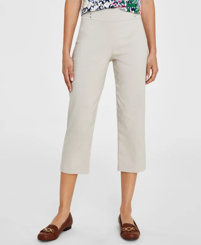 Jm Collection Plus Tummy Control Pull-On Capri Pants, Created for