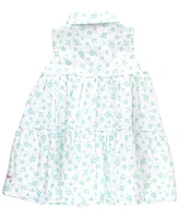 RuffleButts Baby Girls Tiered Sleeveless Shirt Dress