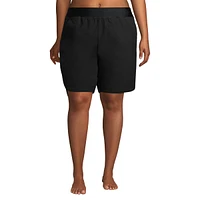 Lands' End Plus 9" Quick Dry Modest Board Shorts Swim Cover-up