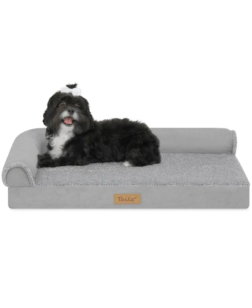 TailZzz Cozy Pet Mattress | to Pet Mattress | Orthopedic Pet Mattress | L-shaped Pet Mattress