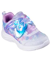 Skechers Little Girls Slip-Ins- Glimmer Kicks - Fairy Chaser Adjustable Strap Casual Sneakers from Finish Line