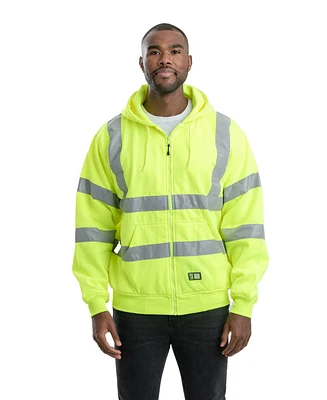 Men's Hi Vis Class 3 Thermal-Lined Hooded Sweatshirt Big & Tall